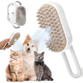 💨 3-in-1 Steam Grooming Brush for Dogs & Cats - Spa Experience 🐶🐱