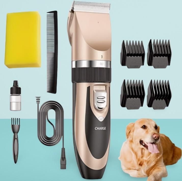 ✂️ Professional Pet Grooming Trimmer Set - Ceramic & Titanium Blades 🐾