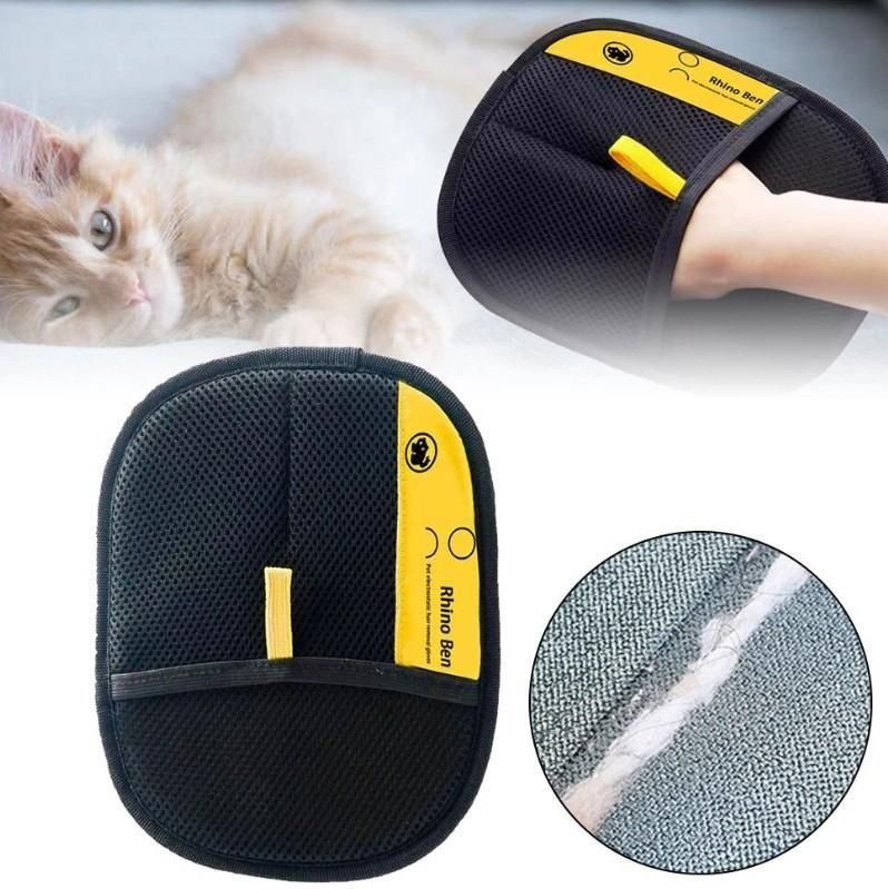 🧤 Double-Sided Pet Hair Removal Gloves - Effortless Grooming 🐾