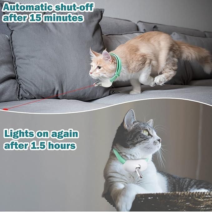 💡 LED Laser Cat Collar - Interactive Self-Play Toy (Rechargeable) 🐱